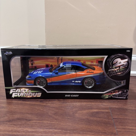 Jada Other - Jada Fast & Furious 1:18 Nissan Silvia Tokyo drift Diecast Blue/Orange New